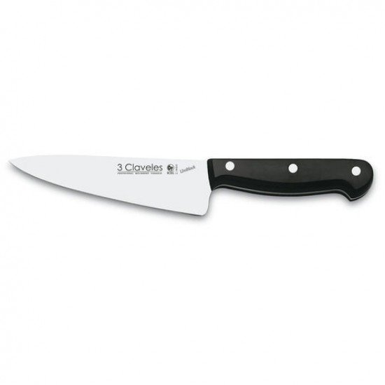 3 Claveles cuchillo cocinero hoja 15 cm Uniblock 01154