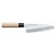 3 Claveles NIPON - Cuchillo Japonés Deba 21 cm Acero Inoxidable y Mango Madera de Arce