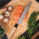 3 Claveles NIPON - Cuchillo Japonés Yanagiba 30 cm Acero Inoxidable y Mango Madera de Arce