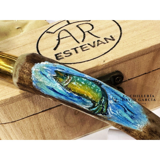 Navaja Artesanal Española Motivo Pez A.R. Estevan
