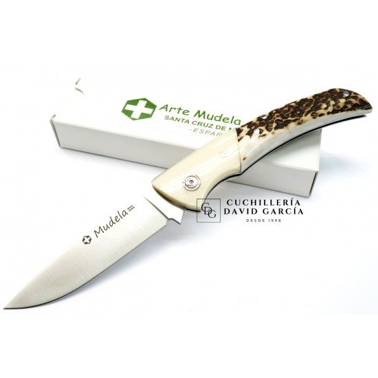 Arte Mudela AL- 84.7 Micarta color Marfil - Asta de Ciervo Arte Mudela AL- 84.7 Micarta color Marfil - Asta de Ciervo