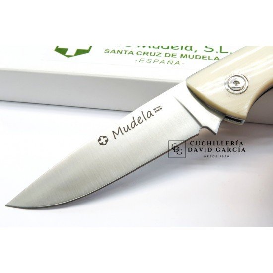 Arte Mudela  AL- 84.7 Micarta color Marfil - Asta de Ciervo