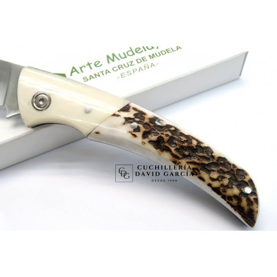 Arte Mudela  AL- 84.7 Micarta color Marfil - Asta de Ciervo