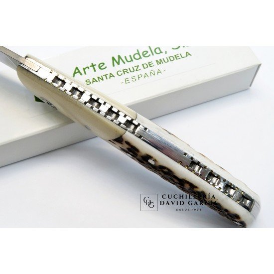 Arte Mudela AL- 84.7 Micarta color Marfil - Asta de Ciervo Arte Mudela AL- 84.7 Micarta color Marfil - Asta de Ciervo