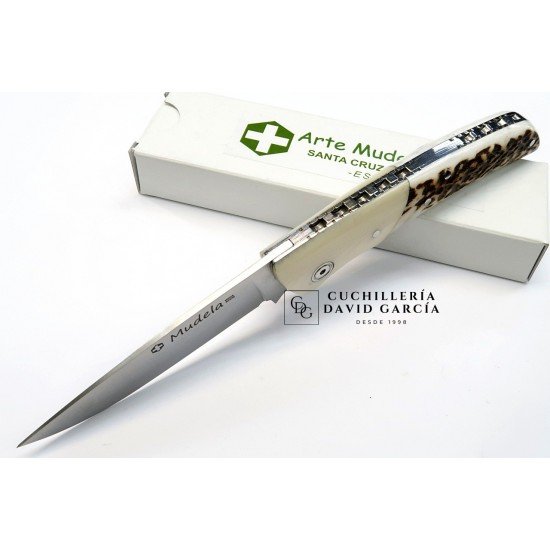 Arte Mudela AL- 84.7 Micarta color Marfil - Asta de Ciervo Arte Mudela AL- 84.7 Micarta color Marfil - Asta de Ciervo