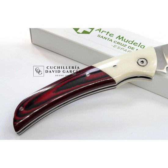 Arte Mudela  AL- 84.4  Micarta Roja - Micarta color Marfil