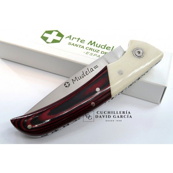 Arte Mudela  AL- 84.4  Micarta Roja - Micarta color Marfil