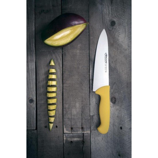 Arcos Cuchillo Cocinero color amarillo Serie 2900 250 mm 290800