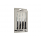 Arcos Juego 4 Piezas Chuleteros Microperlado Negro 377200 Arcos Juego 4 Piezas Chuleteros Microperlado Negro 377200
