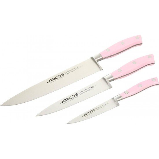 Arcos Set de 3 Cuchillos Serie Riviera Rose 855100 Arcos Set de 3 Cuchillos Serie Riviera Rose 855100