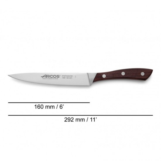 Arcos Cuchillo Cocina  Verduras Serie Natura 160 mm 155310