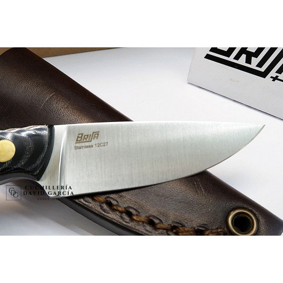 Brisa Necker 70 Micarta Negra Acero 12C27