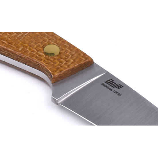 Brisa Bobtail  80 Micarta Mostaza Acero 12C27