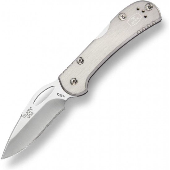 Buck Mini Spitfire 0726GYS Aluminio Gris