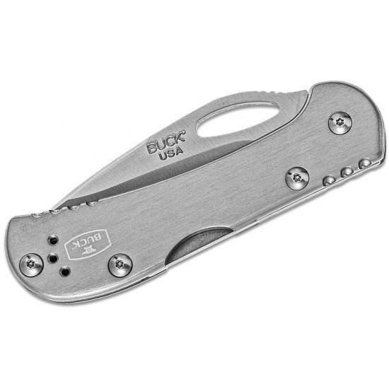 Buck Mini Spitfire 0726GYS Aluminio Gris