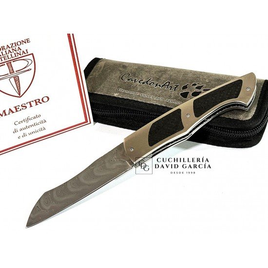 CavedonArt Teju Acero Damasteel - Titanio CavedonArt Teju Acero Damasteel - Titanio
