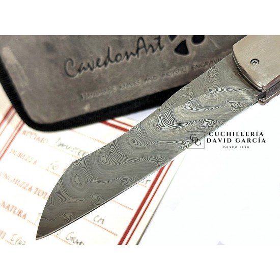 CavedonArt Teju Acero Damasteel - Titanio CavedonArt Teju Acero Damasteel - Titanio