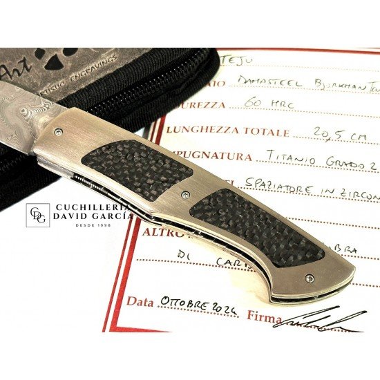 CavedonArt Teju Acero Damasteel - Titanio CavedonArt Teju Acero Damasteel - Titanio