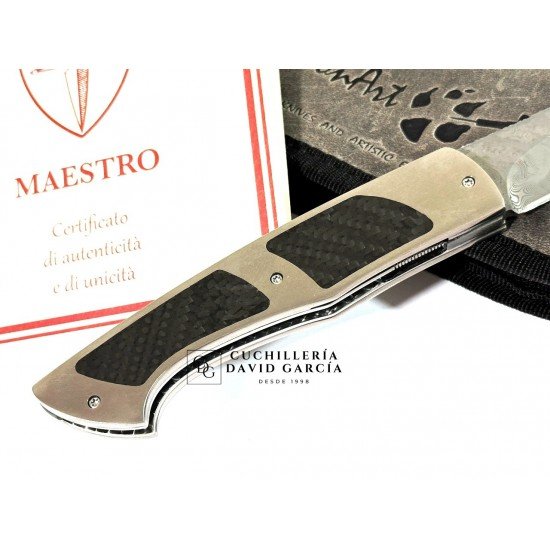 CavedonArt Teju Acero Damasteel - Titanio CavedonArt Teju Acero Damasteel - Titanio