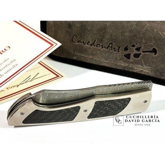 CavedonArt Teju Acero Damasteel - Titanio CavedonArt Teju Acero Damasteel - Titanio