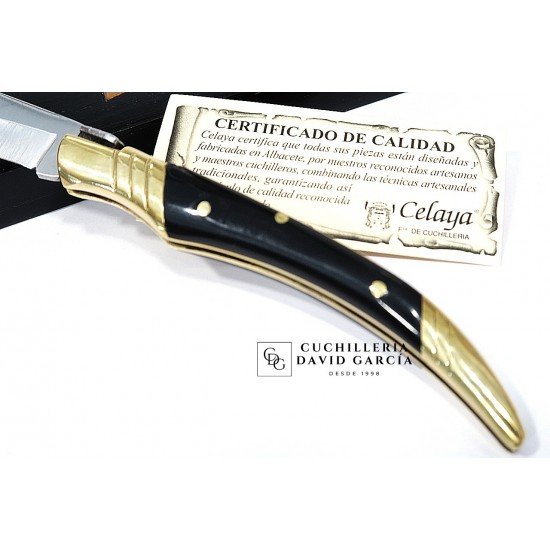 Navaja Celaya Artesana Estilete  Asta Búfalo 2350-B