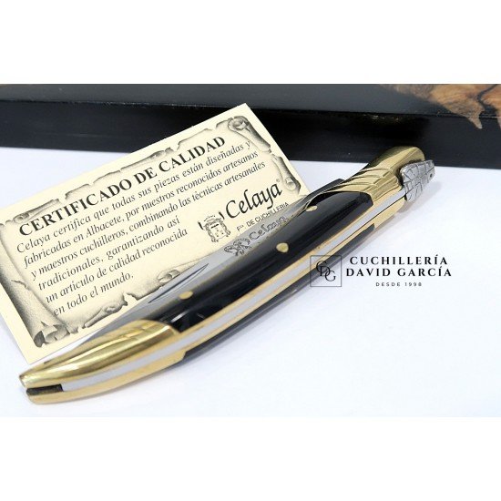 Navaja Celaya Artesana Estilete  Asta Búfalo 2350-B