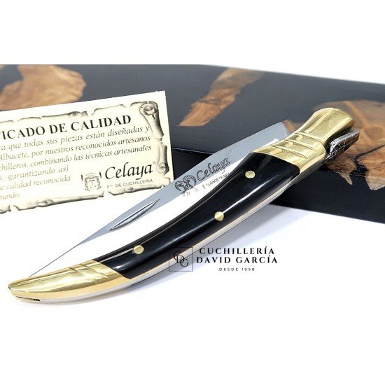 Navaja Celaya Artesana Estilete  Asta Búfalo 2350-B