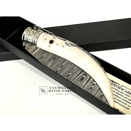 Celaya Punta Ciervo Pulido Adornada Damasco