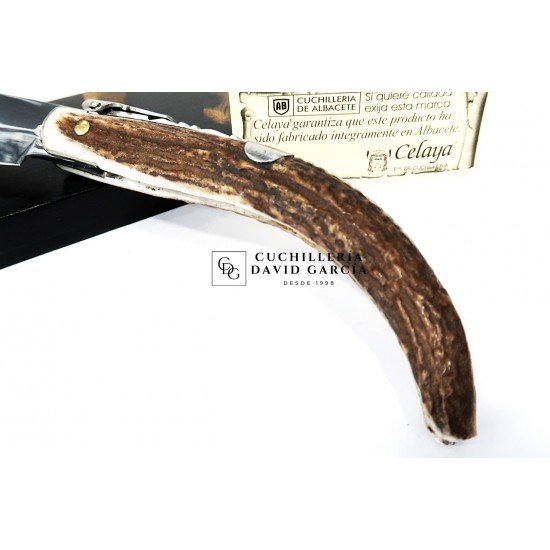 Celaya Navaja Artesanía  Punta Ciervo Tapita/Carraca 