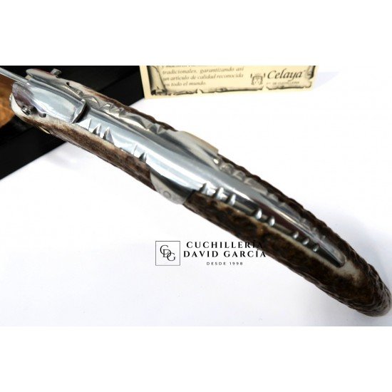 Celaya Navaja Artesanía  Punta Ciervo Tapita/Carraca 