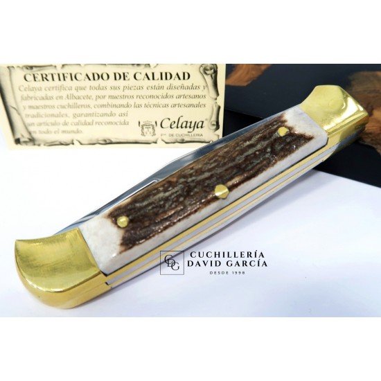 Celaya Artesana Pistón  Latón Asta Ciervo 2105-C