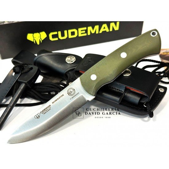 Cudeman Buscrafter 206-GVC  Acero Böhler N690Co G10 Verde