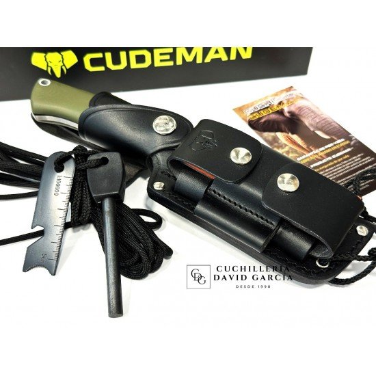 Cudeman Buscrafter 206-GVC  Acero Böhler N690Co G10 Verde