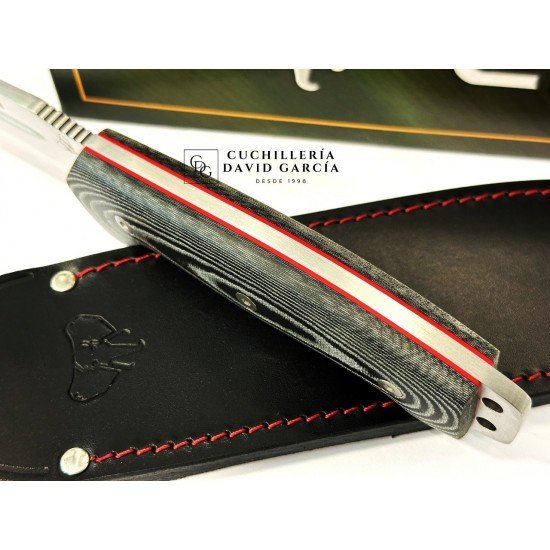 Cudeman 126 M Spartan Micarta Negra Funda Cuero