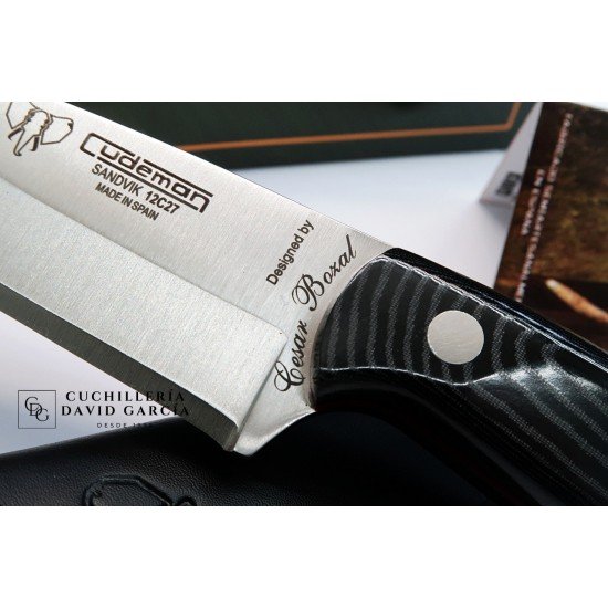 Cudeman  123-M Cesar Bozal Micarta Negra