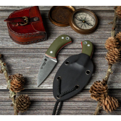 Cudeman Yoda 200 GV-K G10 Verde Acero Böhler N-695 Funda Kydex