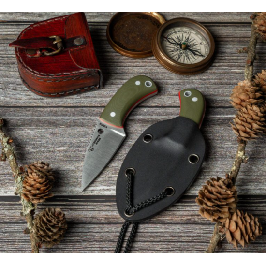 Cudeman Yoda 200 GV-K G10 Verde Acero Böhler N-695 Funda Kydex