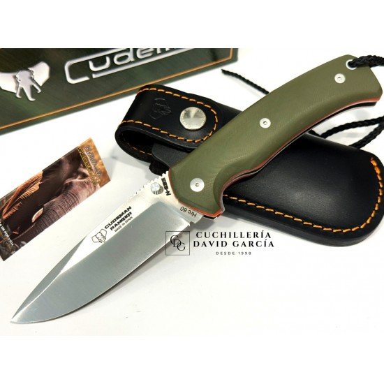 Cudeman RANGER 327-GVF Acero Böhler N-695 G10 Verde