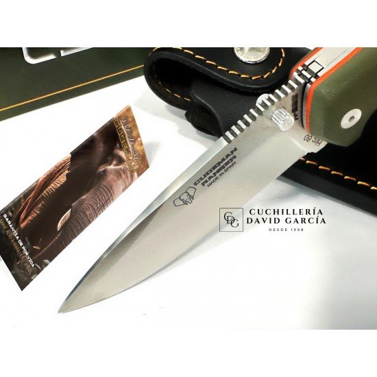 Cudeman RANGER 327-GVF Acero Böhler N-695 G10 Verde