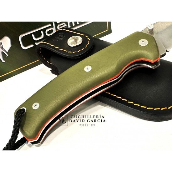 Cudeman RANGER 327-GVF Acero Böhler N-695 G10 Verde