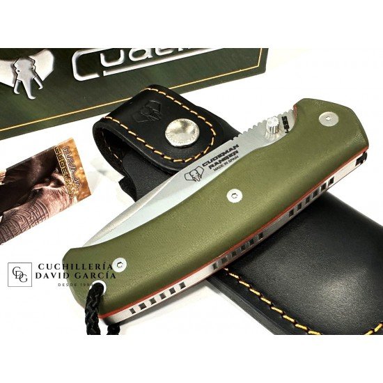 Cudeman RANGER 327-GVF Acero Böhler N-695 G10 Verde
