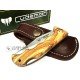 Cudeman 333-LF Texana Madera de Olivo Funda Cuero