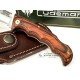Cudeman 333-RF Texana Madera de Estamina Roja Funda Cuero