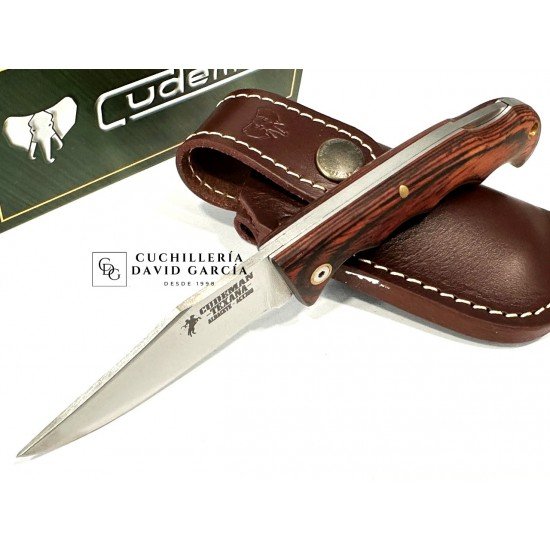 Cudeman 333-RF Texana Madera de Estamina Roja Funda Cuero