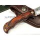 Cudeman 333-RF Texana Madera de Estamina Roja Funda Cuero