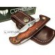 Cudeman 333-RF Texana Madera de Estamina Roja Funda Cuero