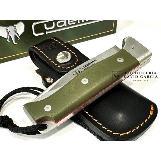  Cudeman 384-GVF  MT4 G10 Verde Acero N690Co