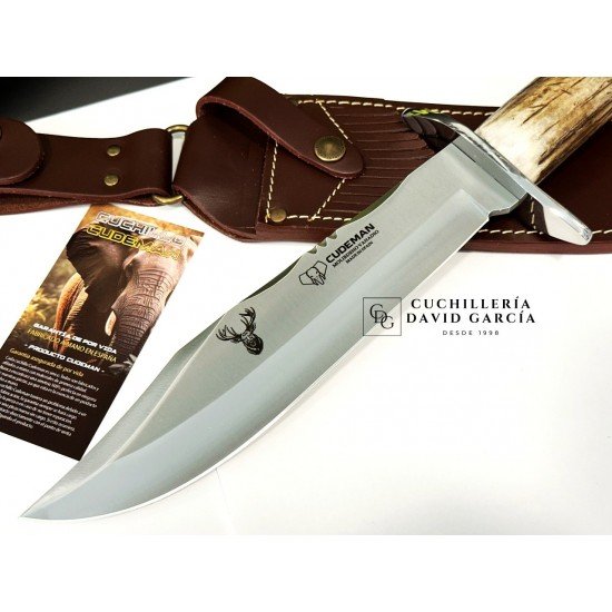 Cudeman Cuchillo Bowie 294-CR Roseta de Ciervo 