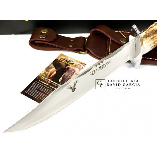 Cudeman Cuchillo Bowie 294-CR Roseta de Ciervo 