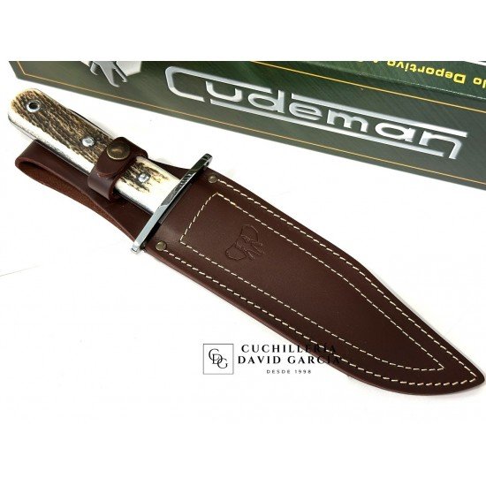 Cudeman  Cuchillo Bowie 107-C  Asta de Ciervo 